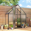 5.5' x 2' Polycarbonate Greenhouse with Swing Door and Window