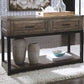 Johurst - Grayish Brown - Sofa Table