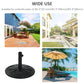 29lbs Cement Round Umbrella Base Heavy Duty 19" HDPE Parasol Stand, Black