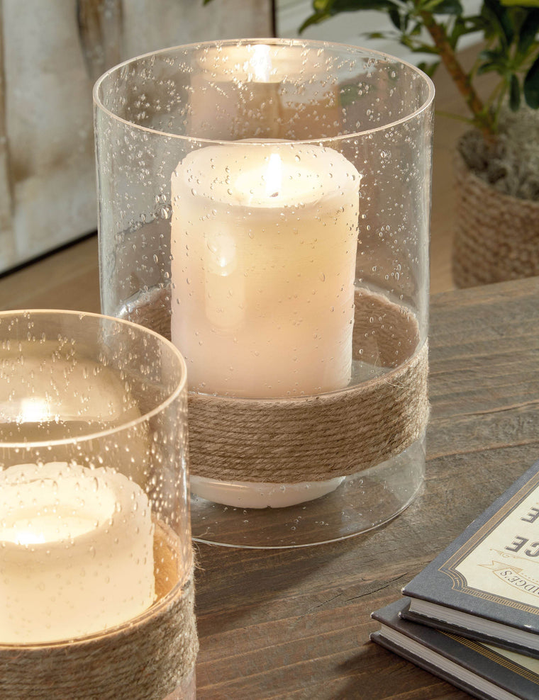 Eudocia - Clear - Candle Holder Set (Set of 2) - Forward Furniture
