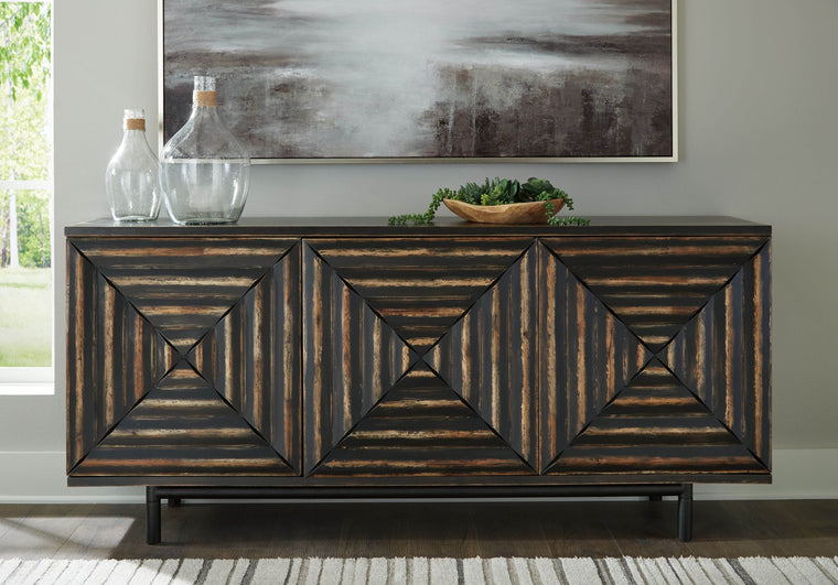 Fair Ridge - Distressed Black - Accent Cabinet - Forward Furniture