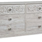 Paxberry - Whitewash - Six Drawer Dresser - Weatherworn