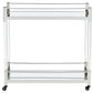 Chaseton - Clear / Silver Finish - Bar Cart