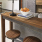 Torjin - Dark Brown - 3 Pc. - Long Counter Table, 2 Stools