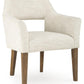 Marxmore - Dining Upholstered Arm Chair (Set of 2) - Beige / Brown