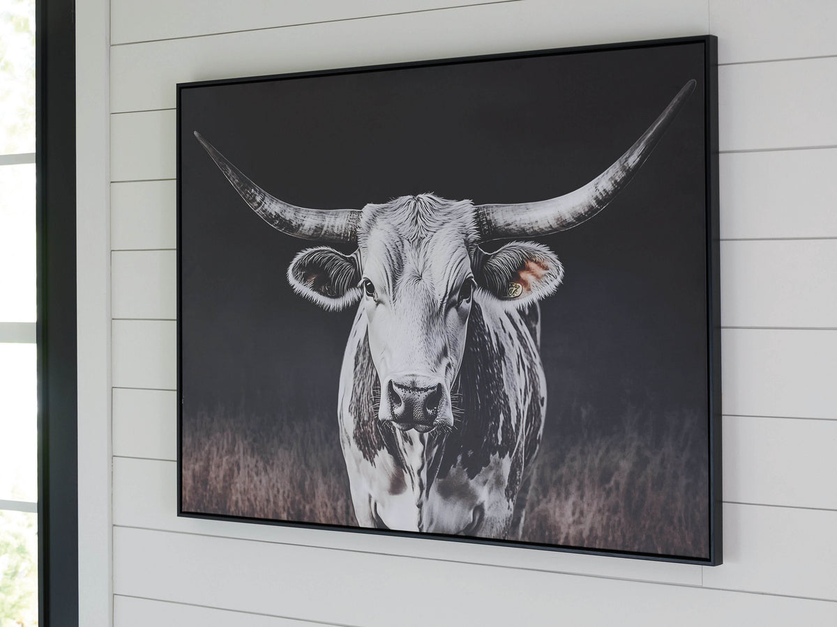 Harlandale - Black / White / Brown - Wall Art - Forward Furniture