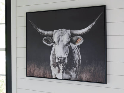 Harlandale - Black / White / Brown - Wall Art - Forward Furniture