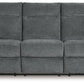 Barnsana - Gravel - Power Reclining Sofa - Fabric