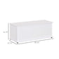 39.5" Storage Chest with 2 Safety Hinges, Storage Box Organizer with Flip-Top Lid, Entryway Storage Bench, White