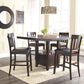 Haddigan - Dark Brown - Upholstered Barstool (Set of 2)