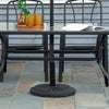 Patio Umbrella Base Stand, Round Cement Parasol Holder for Outdoor, Patio, Garden, Beach, Fits Φ1.4