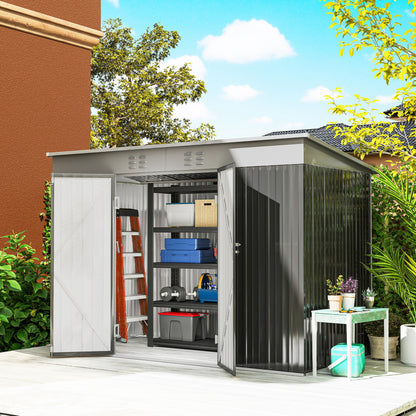 9' x 4' Garden Shed with Lockable Doors and Air Vents