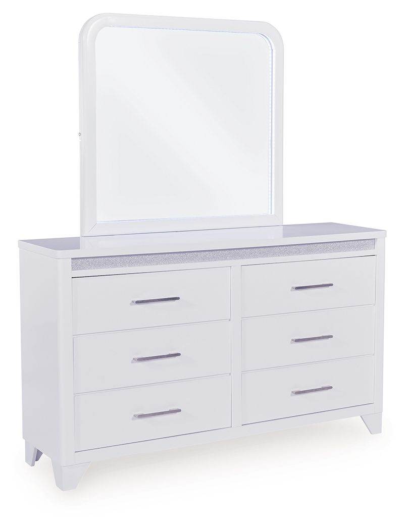 Jarlee - White - Dresser And Mirror - Forward Furniture