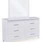 Jarlee - 4 Pc. - King Panel Bed, Dresser, Mirror And Nightstand - White