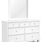 Fortman - White - Dresser And Mirror