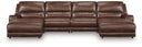 4 Pc. Power Reclining Sectional With Double Chaise And 2 Power Armless Recliners