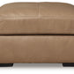 Bandon - Toffee - Oversized Accent Ottoman - Leather Match