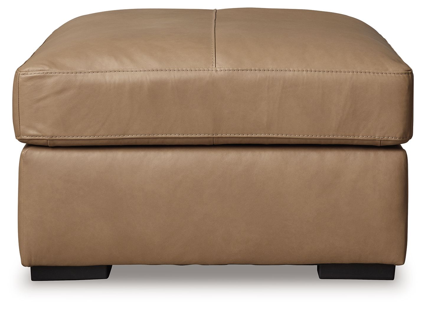 Bandon - Toffee - Oversized Accent Ottoman - Leather Match