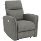 Power Recliner Chair with USB Ports and Footrest - Grey