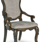Maylee - Dining Upholstered Arm Chair (Set of 2) - Dark Brown