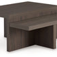 Zendex - Brown - Occasional Table Set (Set of 2)