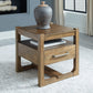 Cabalynn - Light Brown - Square End Table