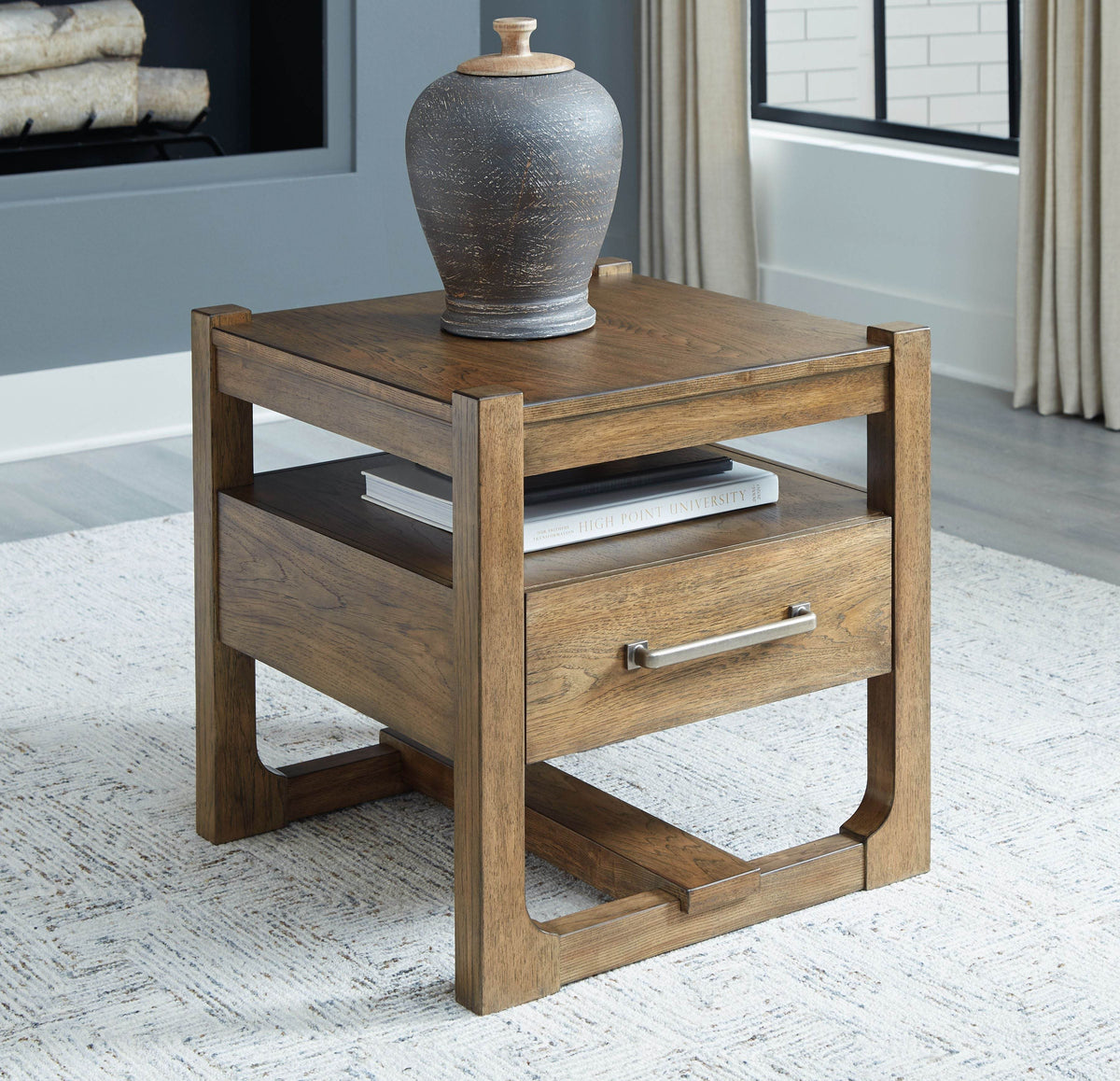 Cabalynn - Light Brown - Square End Table - Forward Furniture