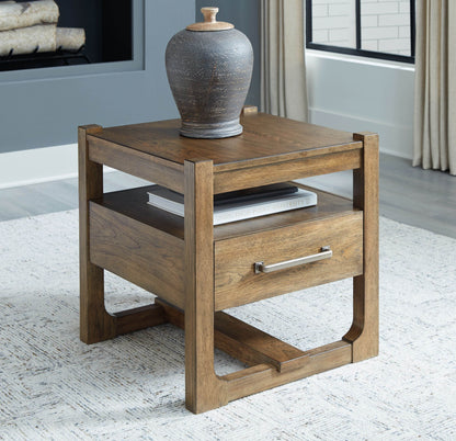 Cabalynn - Light Brown - Square End Table - Forward Furniture