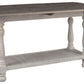 Havalance - Gray / White - Flip Top Sofa Table