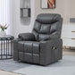 Lift Chair for Elderly, PU Leather Electric Recliner Chair with Quick Assembly, Remote, Cup Holders, Side Pockets, Grey
