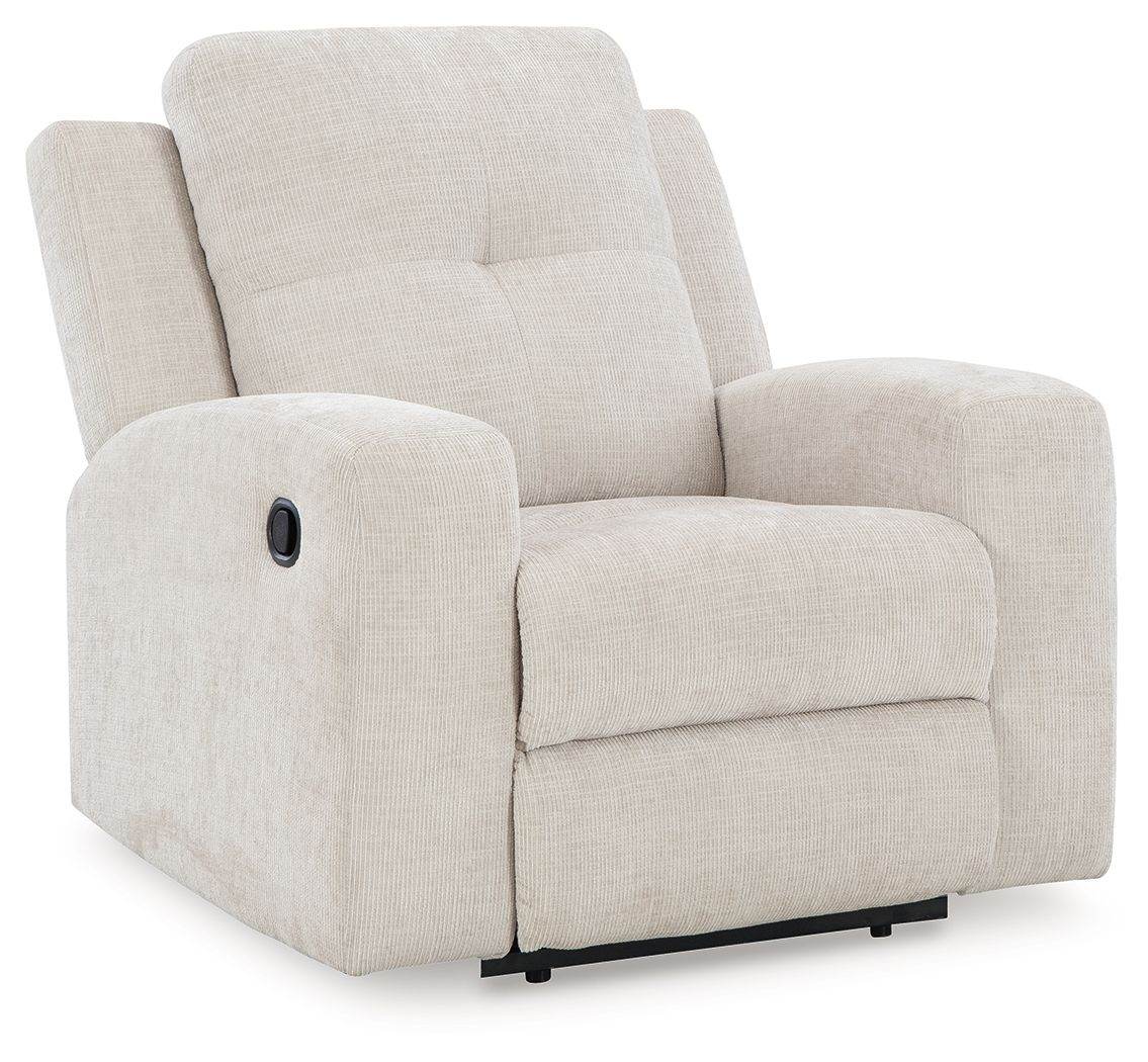 Danum - Zero Wall Recliner - Fabric - Stone