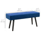 39" Upholstered End-of-Bed Bench - Dark Blue
