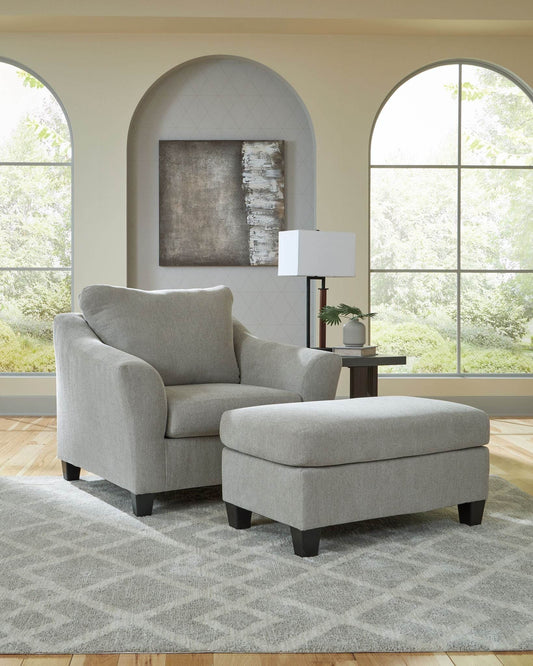 Willarae - Taupe - 2 Pc. - Chair And A Half, Ottoman - Forward Furniture