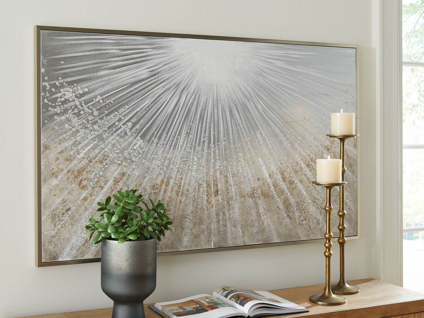 Waldard - Gray / Taupe / White - Wall Art - Forward Furniture