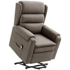 Power Lift Recliner with Footrest and Remote - Brown