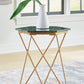 Engelton - Green / Gold - Accent Table