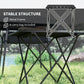 Folding Camping Table, Outdoor Portable Picnic Table with Carry Bag, Foldable Table for Camping, Picnic, Hiking, Black