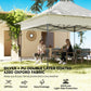 12 x 12 ft Pop Up Canopy Tent with Peak Top, UPF50+ 420D Outdoor Instant Canopy Shelter with Side Pockets, Silver