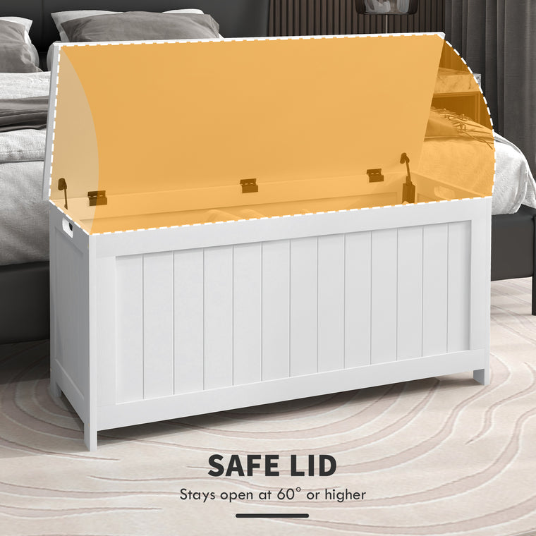 Storage Trunk Entryway Bench with Handles
