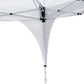 10' x 10' White Pop-Up Party Tent with 2-Tier Vented Roof
