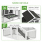 69" Wooden Chicken Coop with Run, Nesting Box, Tray, Grey