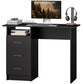 Computer Desk with Storage, 39" Home Office Desk with 3 Drawers and Open Shelf, Writing Table for Bedroom, Black