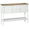 Vintage Console Table with 2 Drawers - White