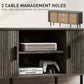 TV Stand Cabinet for TVs up to 55 Inches, TV Unit with Storage Shelves and Cabinets for Living Room, Grey