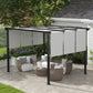 Metal Pergola, Outdoor Pergola with Retractable Canopy, for Garden, Patio, Backyard, Deck