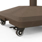 Square Parasol Base, Portable Umbrella Stand with Wheels, Water or Sand Filled, for Φ0.75" to Φ1.5" Poles, Brown