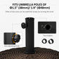 20.5" Round Parasol Base Resin Patio Umbrella Base Garden Parasol Holder Outdoor Offset Weight Stand with Wheels Bronze