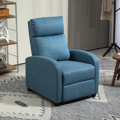 Fabric Manual Recliner Chair with Padded Seat