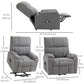 Microfiber Power Lift Recliner with Remote - Grey