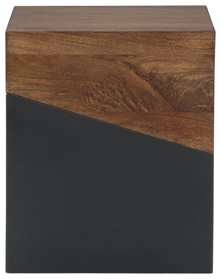 Trailbend - Brown / Gunmetal - Accent Table - Forward Furniture